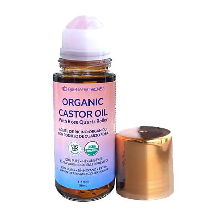 Rose Quartz Castor Oil Roller