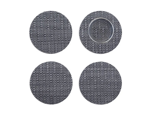 Thatch Pewter Coasters Pack of 4