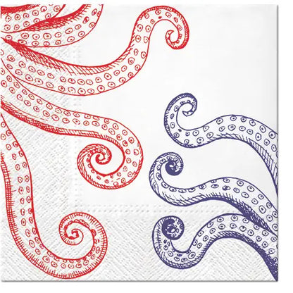 Nautical Octopus Lunch Napkins