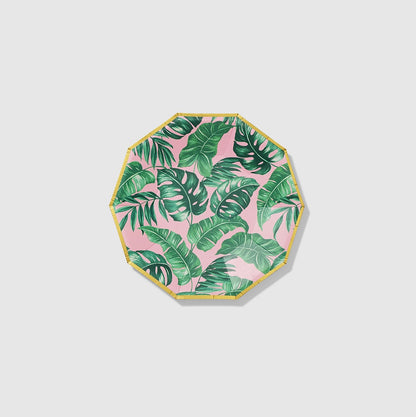 Small Palm Paper Plates