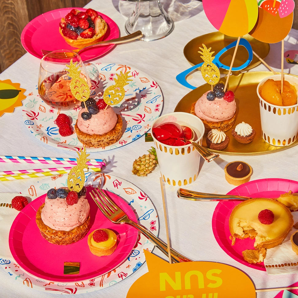 Hot Pink Small Party Plates