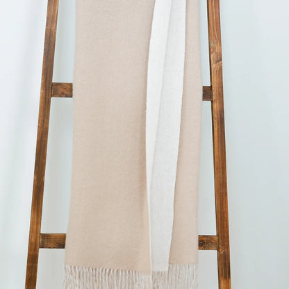 The Double Face Signature Throw - 100% Cashmere