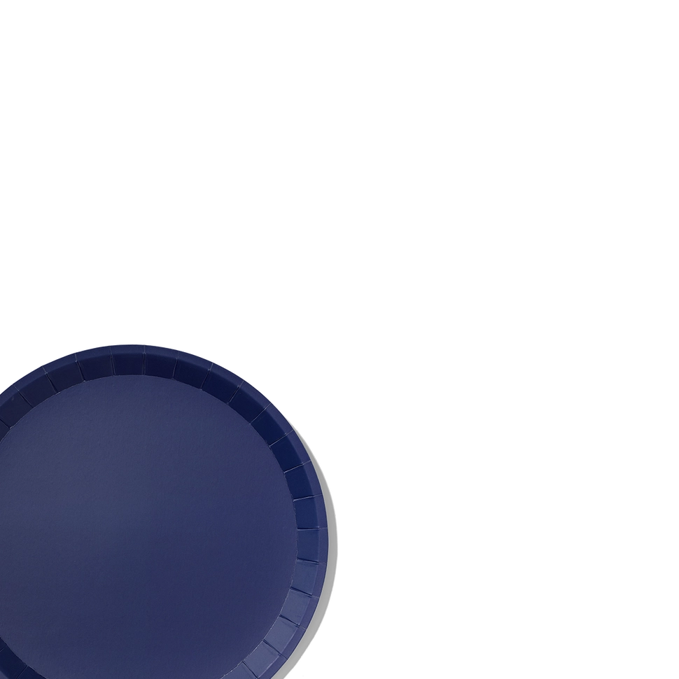 Navy Classic Large Plates