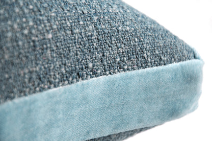 Textural Box Pillow, Blue