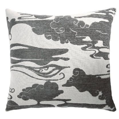 Cloud Chenille Pillow, Pewter