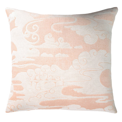 Cloud Chenille Pillow, Rosebud