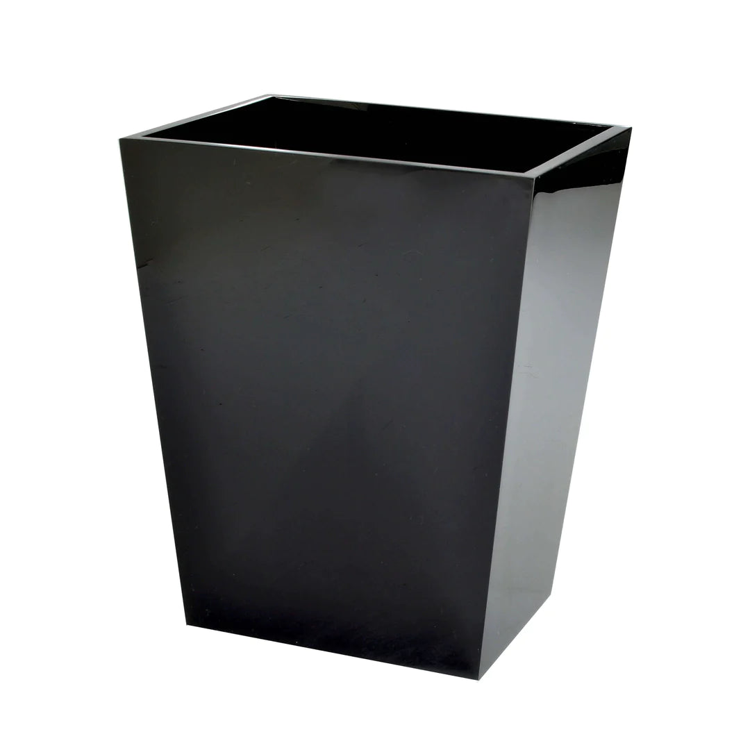 Ice Black Wastebasket