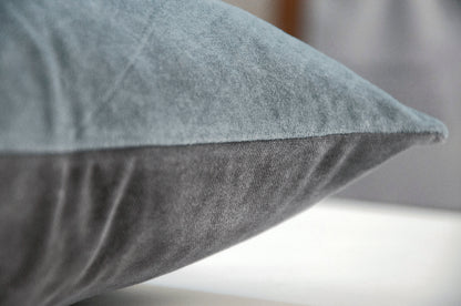 Vintage Velvet Pillow, Slate