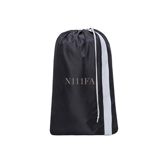 Black Monogrammed Laundry Bag