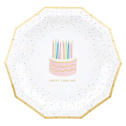 Happy Cake Day Plates