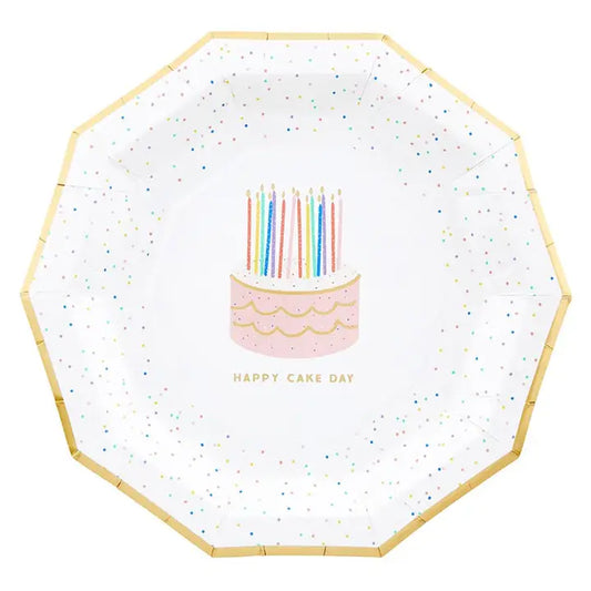 Happy Cake Day Plates