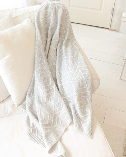 Art Deco Throw- 100% Cashmere