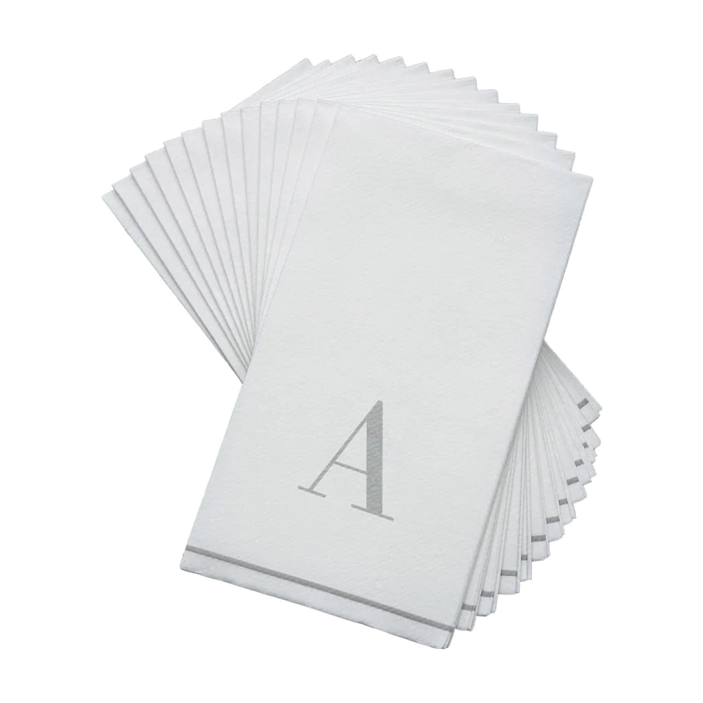 Monogramed Letter Dinner Napkins