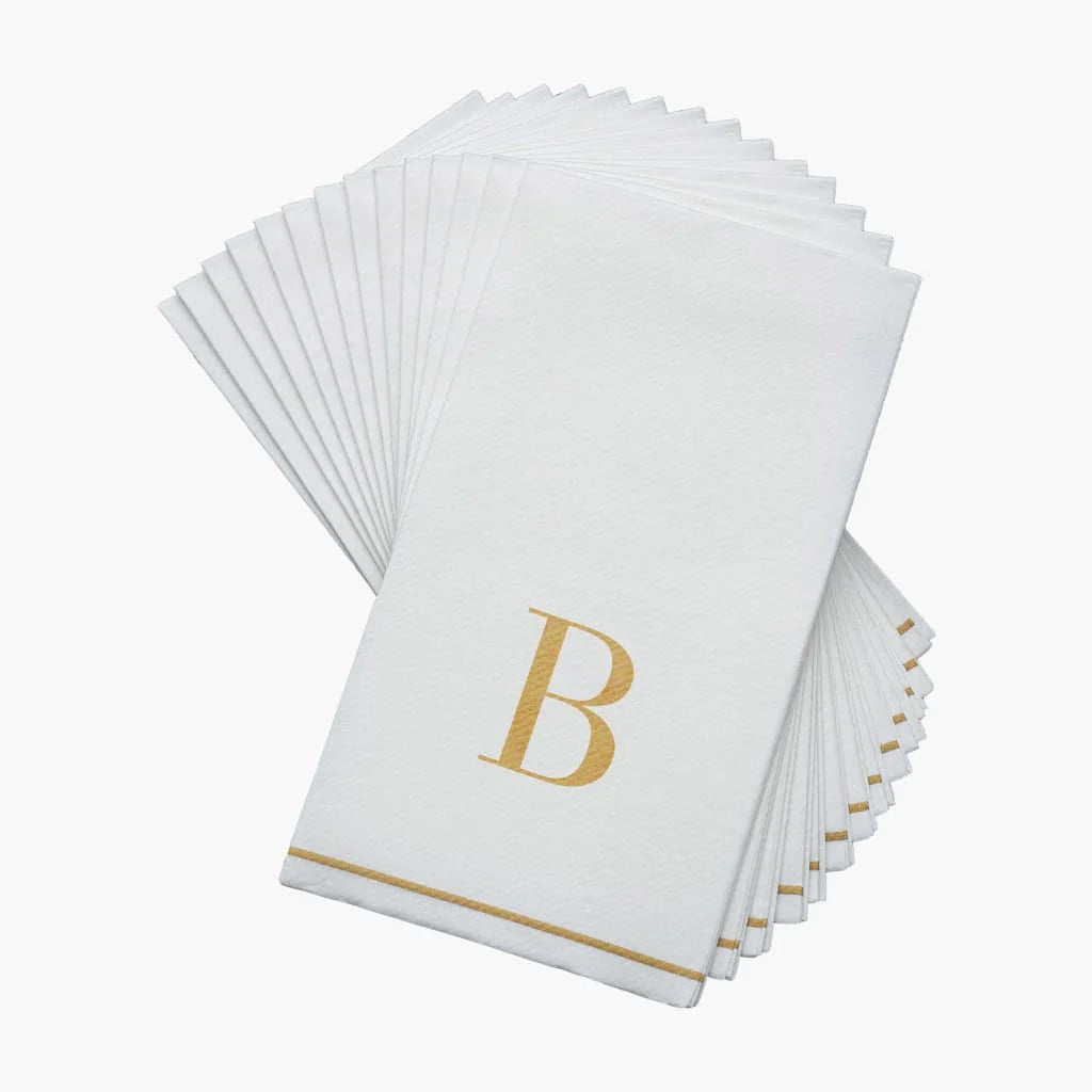 Monogramed Letter Dinner Napkins