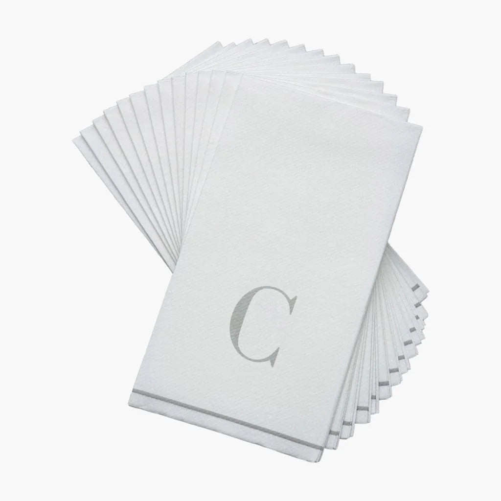 Monogramed Letter Dinner Napkins