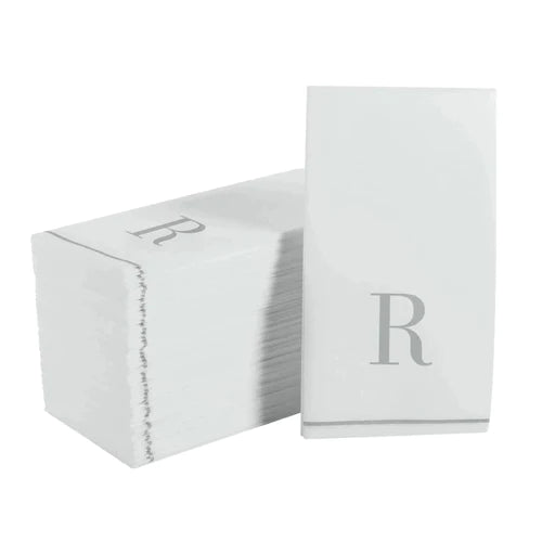 Monogramed Letter Dinner Napkins