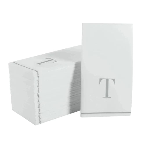 Monogramed Letter Dinner Napkins