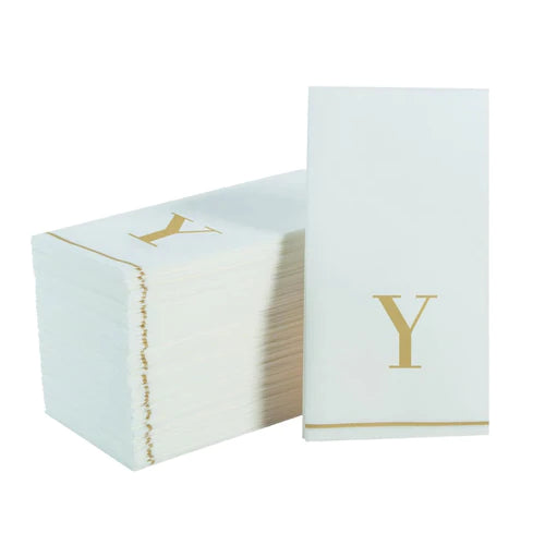 Monogramed Letter Dinner Napkins