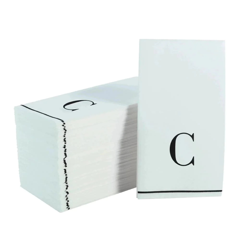 Monogramed Letter Dinner Napkins