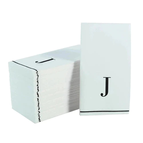 Monogramed Letter Dinner Napkins