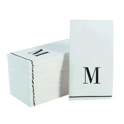 Monogramed Letter Dinner Napkins