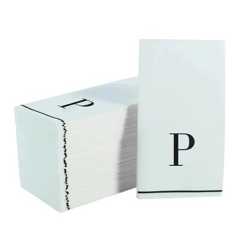 Monogramed Letter Dinner Napkins