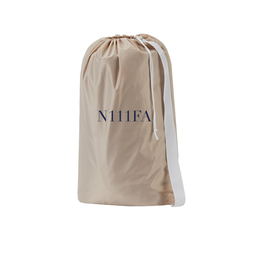 Tan Monogrammed Laundry Bag