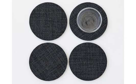 Boucle Noir Coasters Pack of 4